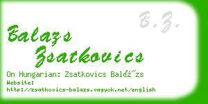 balazs zsatkovics business card